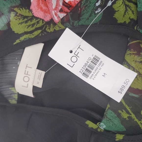 NEW Loft Floral Tie Waist Dress Size Medium M - Picture 12 of 12